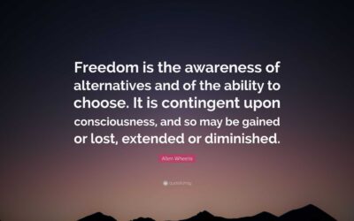 Libertà è scegliere consapevolmente